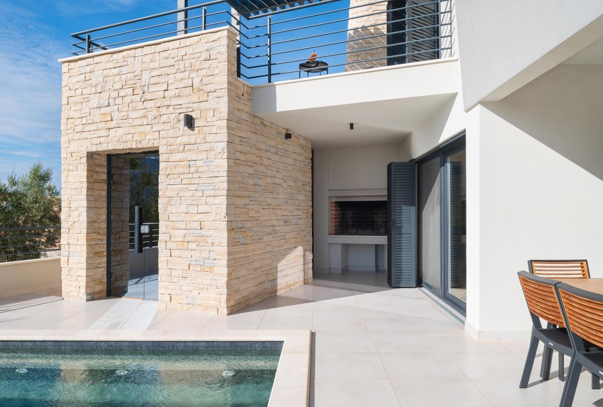 Villa Roca With Heated Pool And Sauna Privlaka  Exterior photo