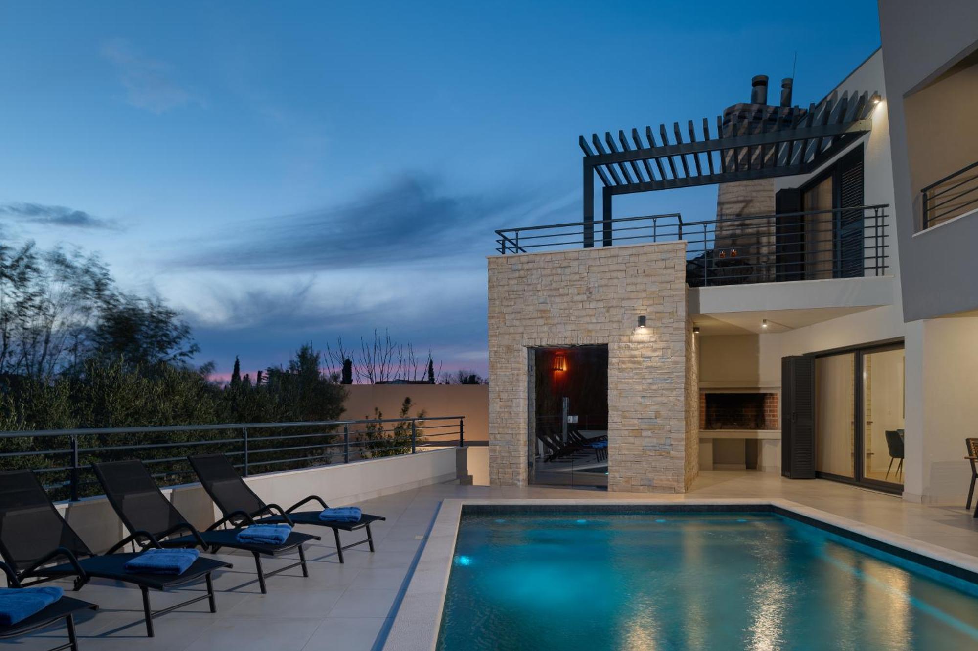 Villa Roca With Heated Pool And Sauna Privlaka  Exterior photo