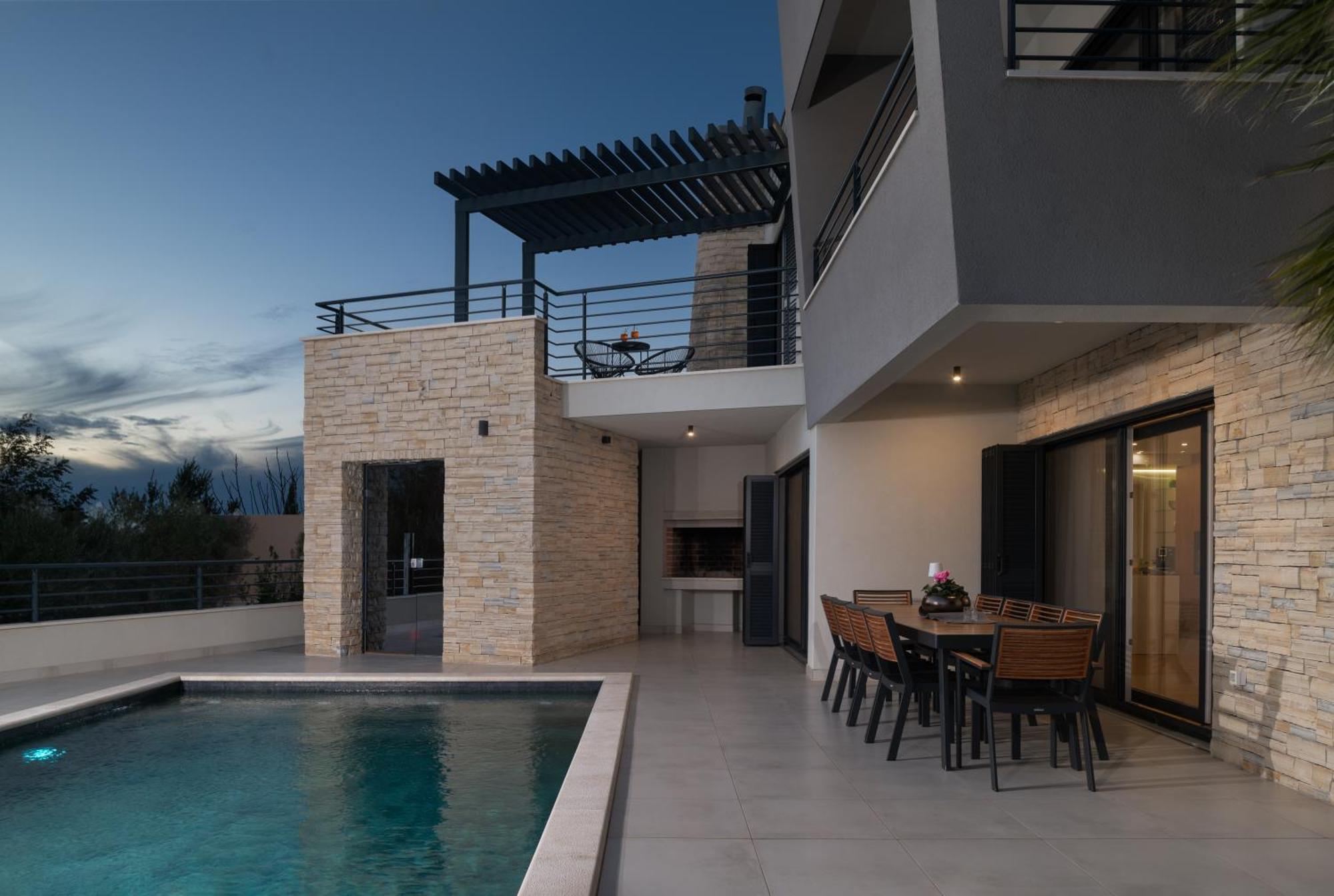 Villa Roca With Heated Pool And Sauna Privlaka  Exterior photo